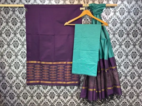 Pochampally Ikkat Silk Mix Unstitched Ethnic Dress Materials -CKSMDM00056