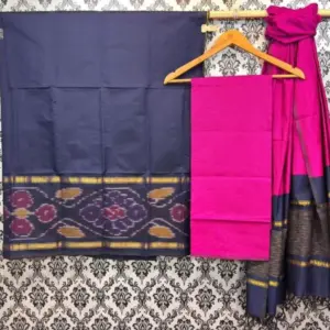 Pochampally Ikkat Silk Mix Unstitched Ethnic Dress Materials -CKSMDM0006