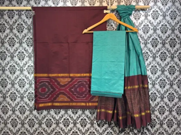 Pochampally Ikkat Silk Mix Unstitched Ethnic Dress Materials -CKSMDM00068