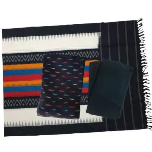 Pochampally Double Ikkat Cotton Dress Materials Unstitched Ethnic Suits - DIDM00013