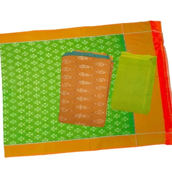 Pochampally Double Ikkat Cotton Dress Materials Unstitched Ethnic Suits - DIDM00027