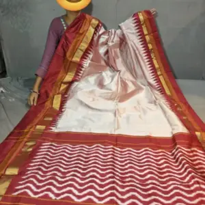Pochampally Ikkat  Silk  Saree Light Weight With Blouse | Handloom Sarees -PRSS700010