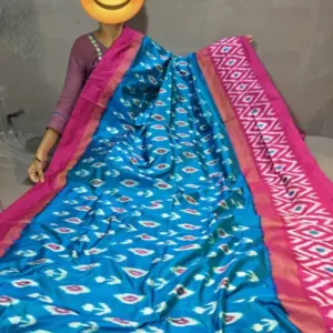Pochampally Ikkat  Silk  Saree Light Weight With Blouse | Handloom Sarees -PRSS700012