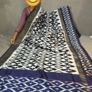 Pochampally Ikkat  Silk  Saree Light Weight With Blouse | Handloom Sarees -PRSS700019
