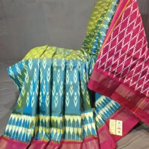 Pochampally Ikkat  Silk  Saree Light Weight With Blouse | Handloom Sarees -PRSS700027