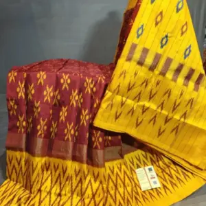 Pochampally Ikkat  Silk  Saree Light Weight With Blouse | Handloom Sarees -PRSS700034