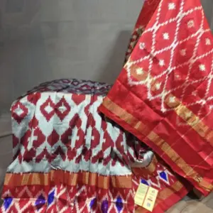Pochampally Ikkat  Silk  Saree Light Weight With Blouse | Handloom Sarees -PRSS700045