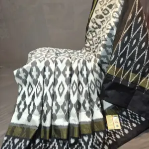 Pochampally Ikkat  Silk  Saree Light Weight With Blouse | Handloom Sarees -PRSS700055