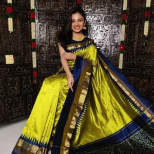 Pochampally Ikkat  Silk  Saree Light Weight With Blouse | Handloom Sarees -PRSS700057