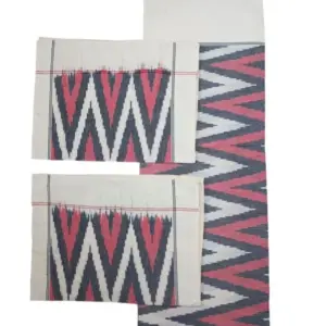 Pochampally Ikkat HandWovened 100% Cotton Double Bedsheet with 2 Pillow Covers - IKDB00070