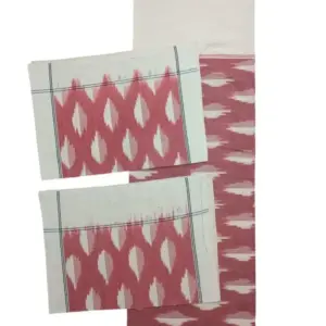 Pochampally Ikkat HandWovened 100% Cotton Double Bedsheet with 2 Pillow Covers - IKDB00077