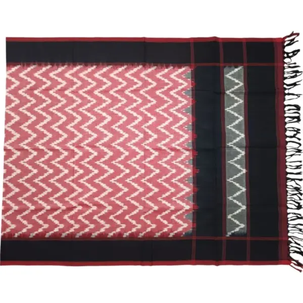 Pochampally Double ikkat cotton Dupattas | Double Weaving Handloom  | Length 2.5 Meters - IKD0001