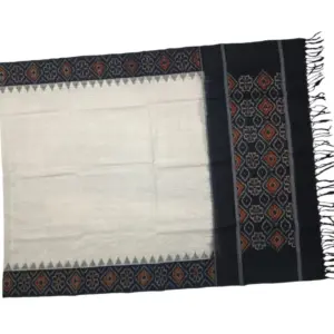 Pochampally Double Double ikkat cotton Dupattas | Double Weaving Handloom  | Length 2.5 Meters - IKD00010
