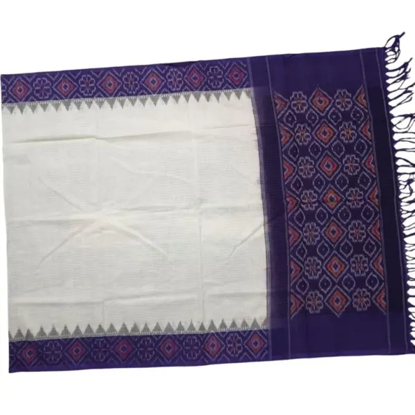 Pochampally Double ikkat cotton Dupattas | Double Weaving Handloom  | Length 2.5 Meters - IKD0002