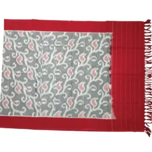 Pochampally Double ikkat cotton Dupattas | Double Weaving Handloom  | Length 2.5 Meters - IKD0004