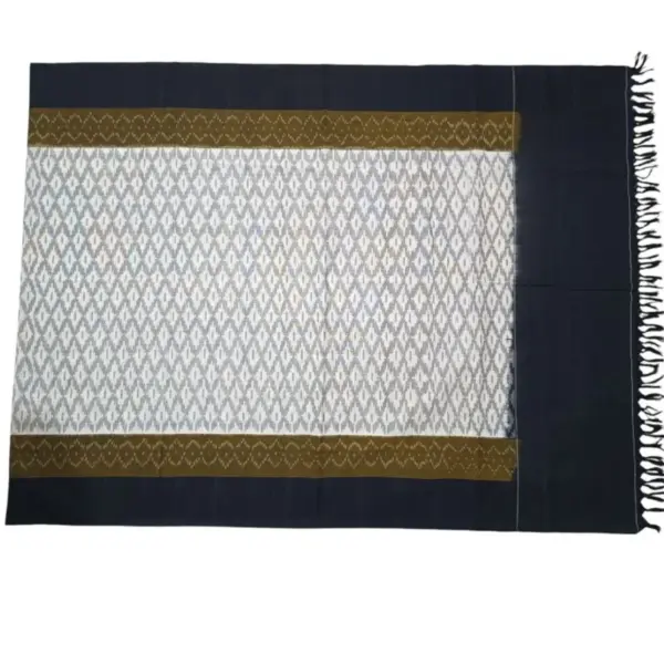 Pochampally Double ikkat cotton Dupattas | Double Weaving Handloom  | Length 2.5 Meters - IKD00040