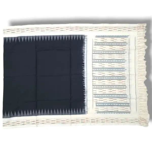 Pochampally Double ikkat cotton Dupattas | Double Weaving Handloom  | Length 2.5 Meters - IKD00054