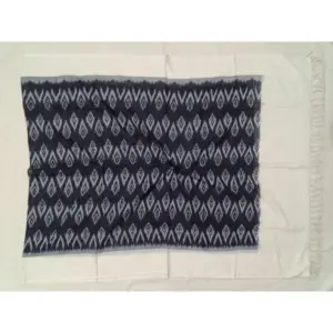 Pochampally Double ikkat cotton Dupattas | Double Weaving Handloom  | Length 2.5 Meters - IKD00056