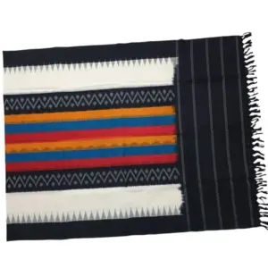 Pochampally Double ikkat cotton Dupattas | Double Weaving Handloom  | Length 2.5 Meters - IKD0008