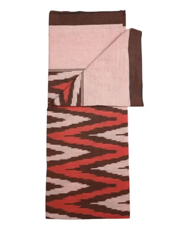 Pochampally Ikkat HandWovened 100% Cotton Single Bedsheet No Pillow Covers - ISB00010