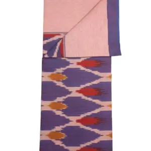 Pochampally Ikkat HandWovened 100% Cotton Single Bedsheet No Pillow Covers - ISB00011