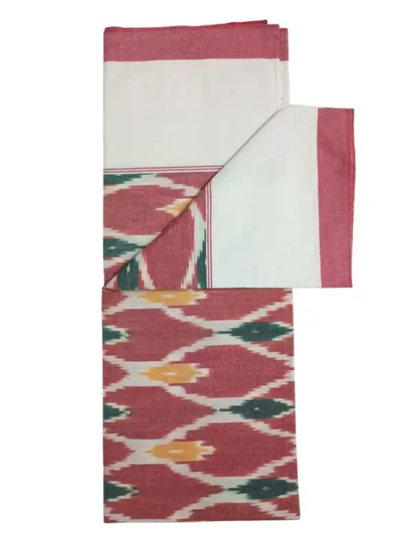 Pochampally Ikkat HandWovened 100% Cotton Single Bedsheet No Pillow Covers - ISB00013