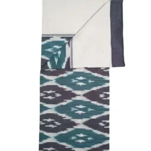 Pochampally Ikkat HandWovened 100% Cotton Single Bedsheet No Pillow Covers - ISB00014