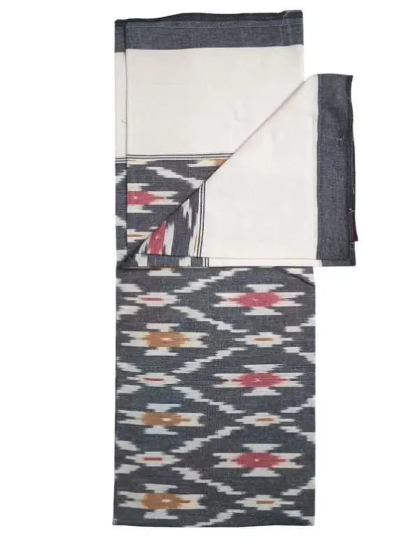 Pochampally Ikkat HandWovened 100% Cotton Single Bedsheet No Pillow Covers - ISB00015