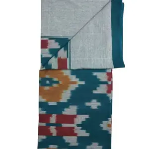 Pochampally Ikkat HandWovened 100% Cotton Single Bedsheet No Pillow Covers - ISB00016