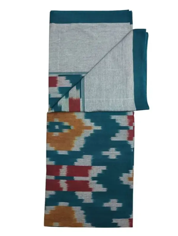 Pochampally Ikkat HandWovened 100% Cotton Single Bedsheet No Pillow Covers - ISB00016