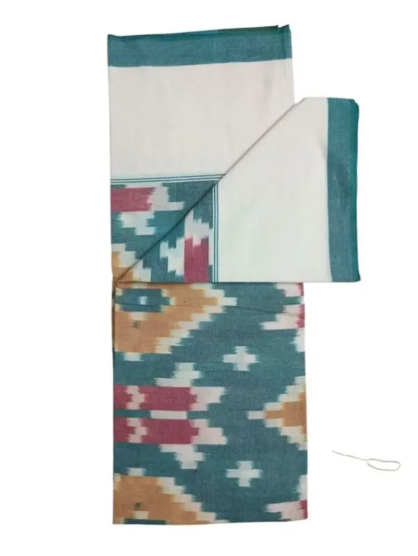 Pochampally Ikkat HandWovened 100% Cotton Single Bedsheet No Pillow Covers - ISB00018