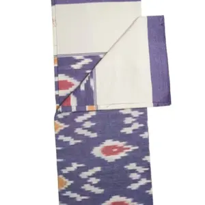 Pochampally Ikkat HandWovened 100% Cotton Single Bedsheet No Pillow Covers - ISB00019