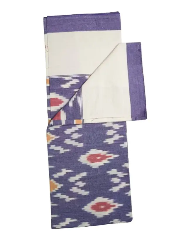 Pochampally Ikkat HandWovened 100% Cotton Single Bedsheet No Pillow Covers - ISB00019