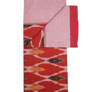 Pochampally Ikkat HandWovened 100% Cotton Single Bedsheet No Pillow Covers - ISB00022