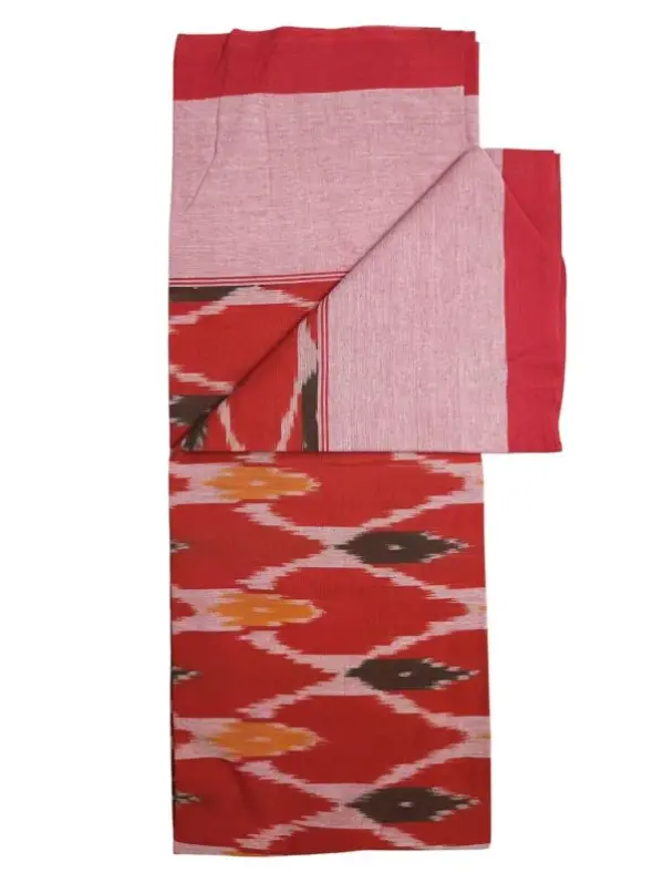 Pochampally Ikkat HandWovened 100% Cotton Single Bedsheet No Pillow Covers - ISB00022