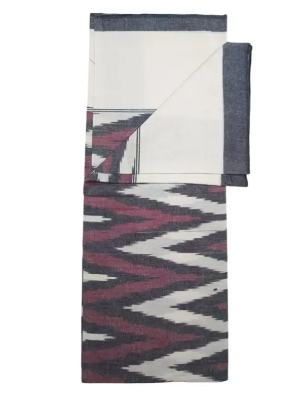 Pochampally Ikkat HandWovened 100% Cotton Single Bedsheet No Pillow Covers - ISB00024