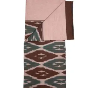 Pochampally Ikkat HandWovened 100% Cotton Single Bedsheet No Pillow Covers - ISB0003