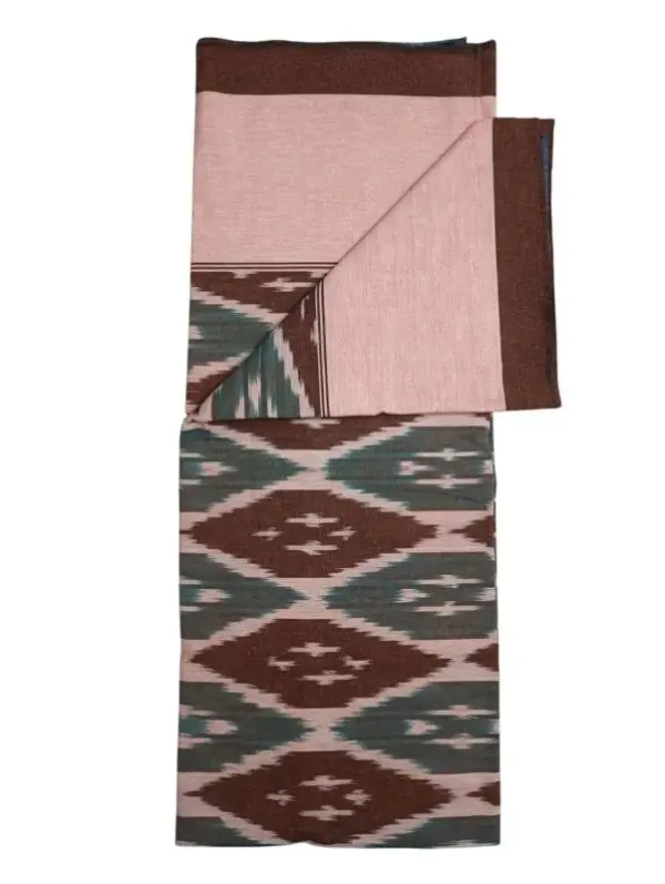 Pochampally Ikkat HandWovened 100% Cotton Single Bedsheet No Pillow Covers - ISB0003