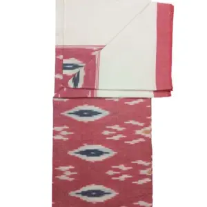 Pochampally Ikkat HandWovened 100% Cotton Single Bedsheet No Pillow Covers - ISB00030