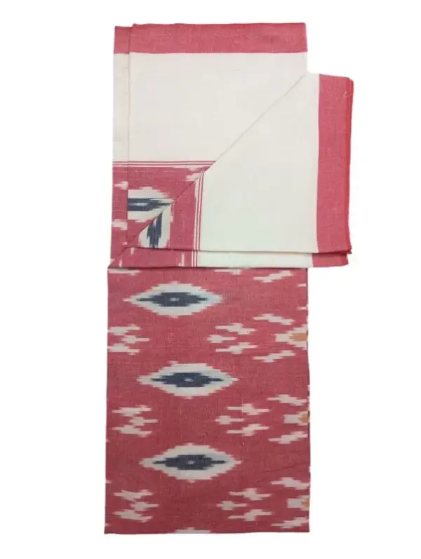 Pochampally Ikkat HandWovened 100% Cotton Single Bedsheet No Pillow Covers - ISB00030