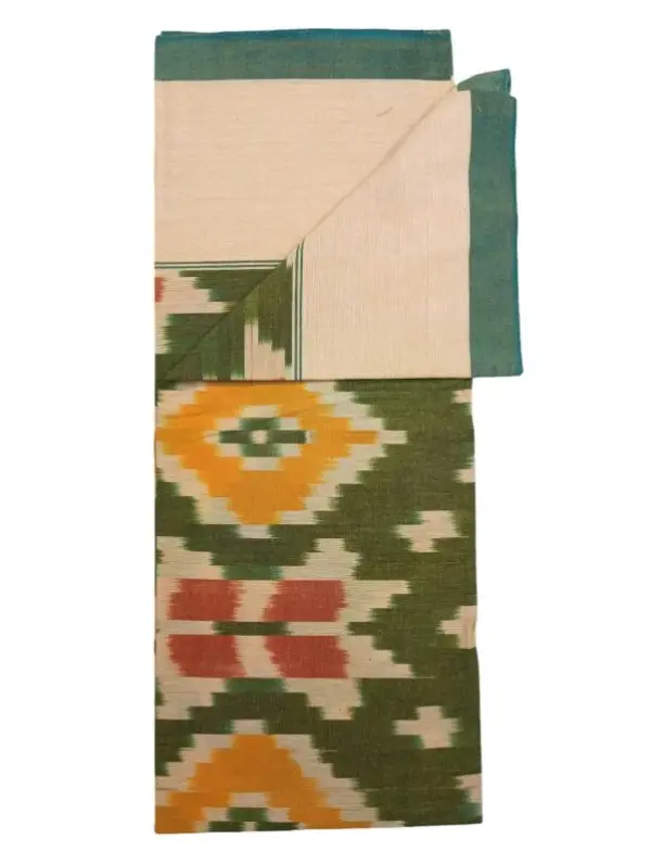 Pochampally Ikkat HandWovened 100% Cotton Single Bedsheet No Pillow Covers - ISB00031