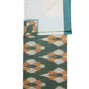 Pochampally Ikkat HandWovened 100% Cotton Single Bedsheet No Pillow Covers - ISB00033
