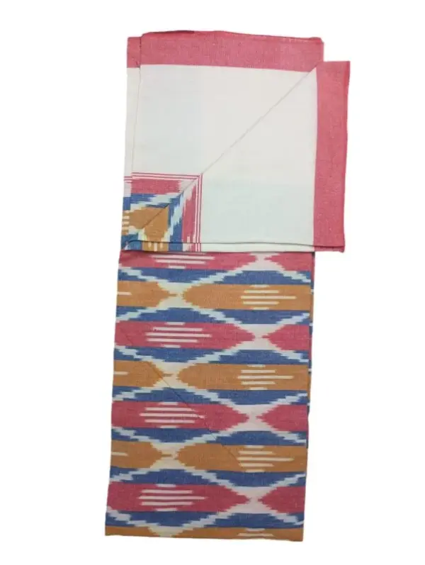 Pochampally Ikkat HandWovened 100% Cotton Single Bedsheet No Pillow Covers - ISB00034