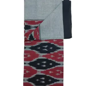 Pochampally Ikkat HandWovened 100% Cotton Single Bedsheet No Pillow Covers - ISB00036