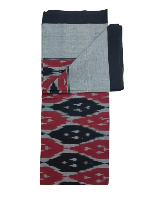 Pochampally Ikkat HandWovened 100% Cotton Single Bedsheet No Pillow Covers - ISB00036