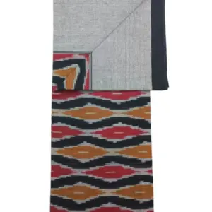 Pochampally Ikkat HandWovened 100% Cotton Single Bedsheet No Pillow Covers - ISB00037