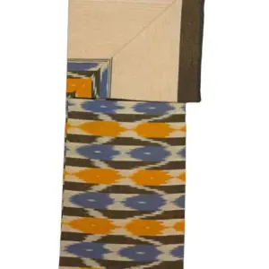 Pochampally Ikkat HandWovened 100% Cotton Single Bedsheet No Pillow Covers - ISB00038