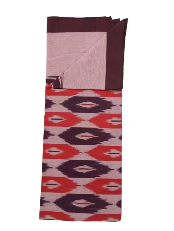 Pochampally Ikkat HandWovened 100% Cotton Single Bedsheet No Pillow Covers - ISB00039