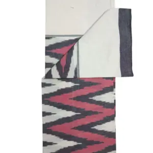 Pochampally Ikkat HandWovened 100% Cotton Single Bedsheet No Pillow Covers - ISB0004