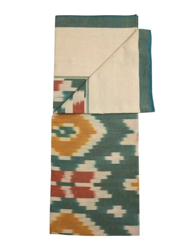 Pochampally Ikkat HandWovened 100% Cotton Single Bedsheet No Pillow Covers - ISB0006